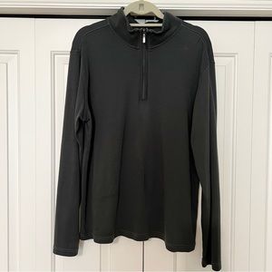 Robert Barakett | Men’s Quarter Zip Pullover, Gray, Size XL